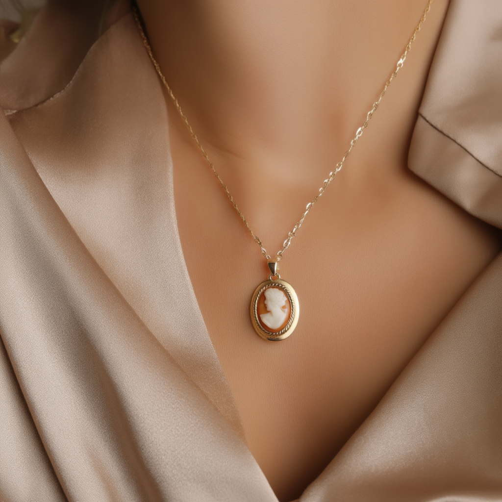 Medalha Camafeu em Ouro 19kl (1.8cm)