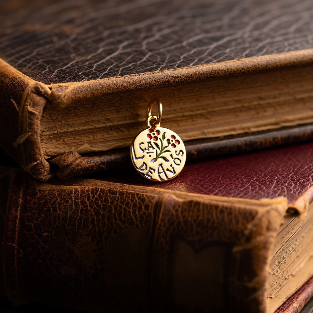 Medalha "Lça de Avós" em Ouro 19kl (1.1cm)