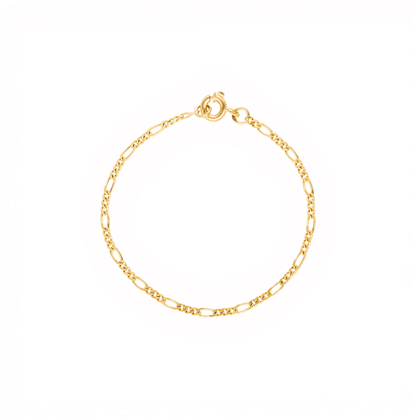 Pulseira Criança Malha 3x1 em Ouro 19kl (13.5cm)