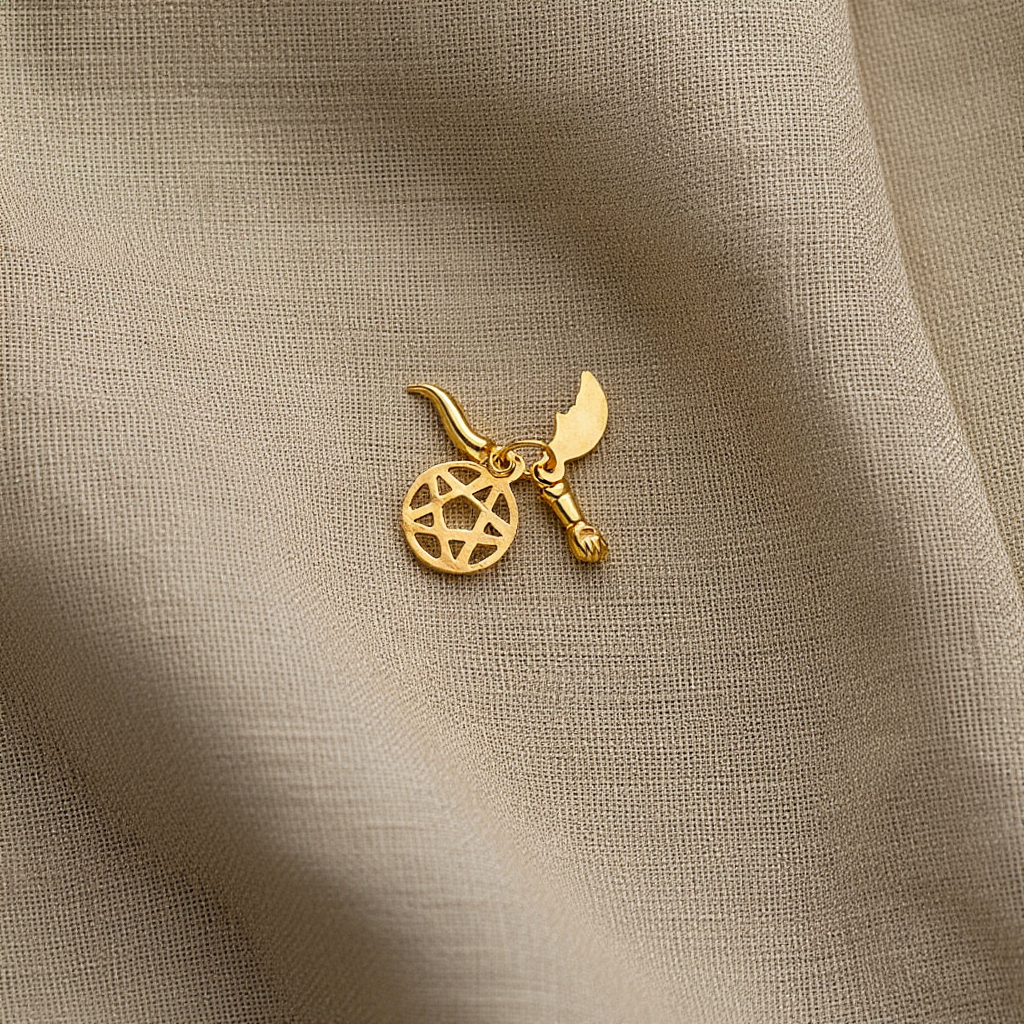 Conjunto Saimão em Ouro 19kl (1.1cm)