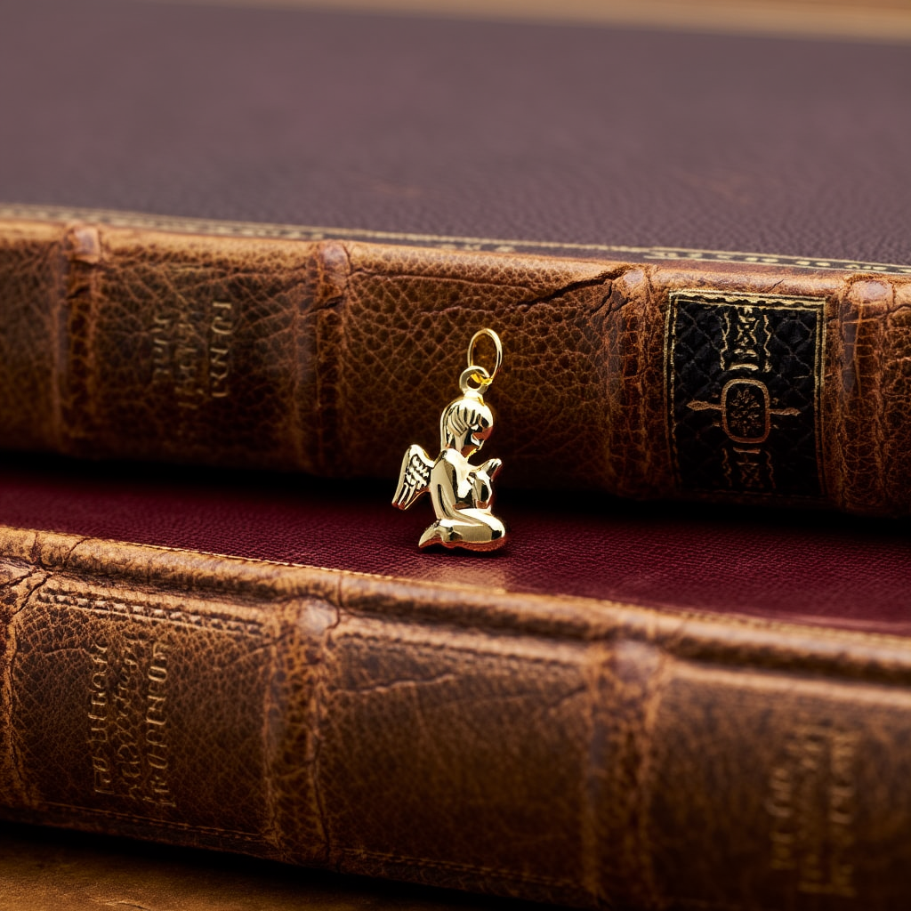 Medalha Anjo da Guarda em Ouro de 19kl (1.3cm)