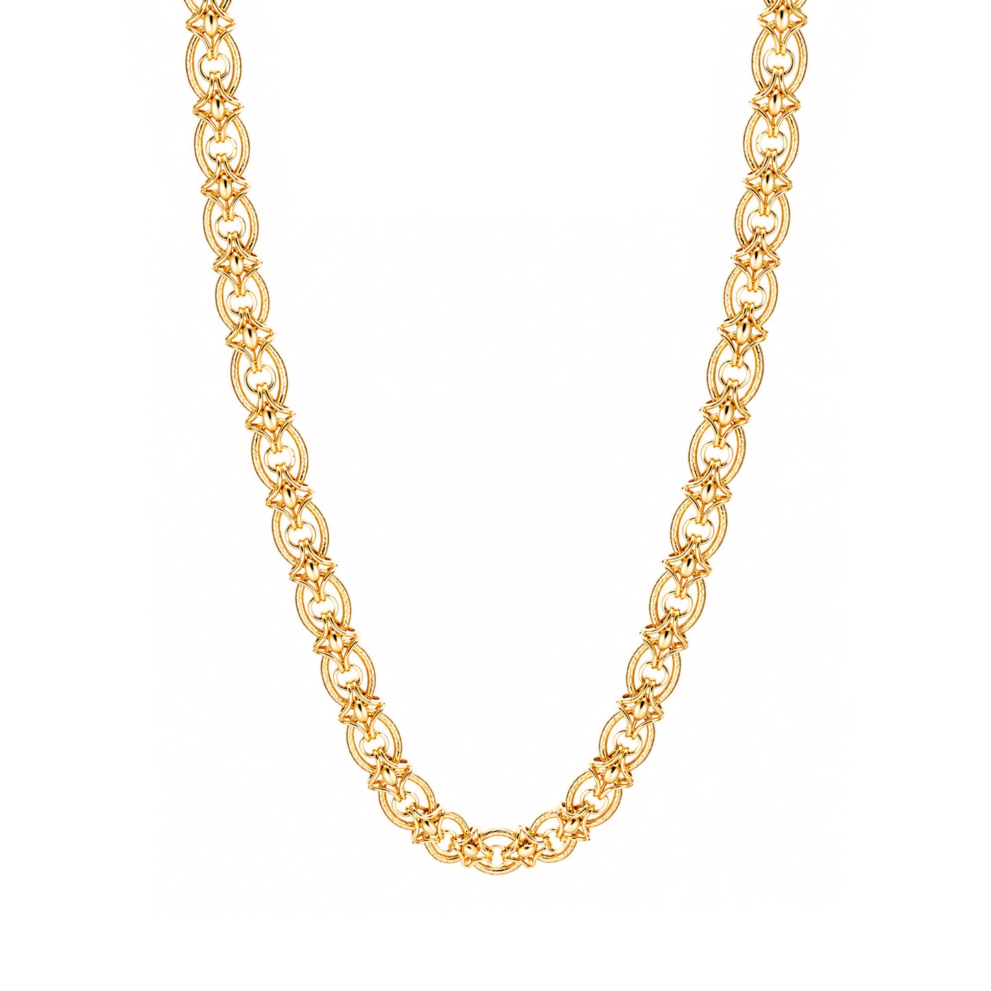 Gargantilha Baronesa em Ouro 19kl (42.5cm)