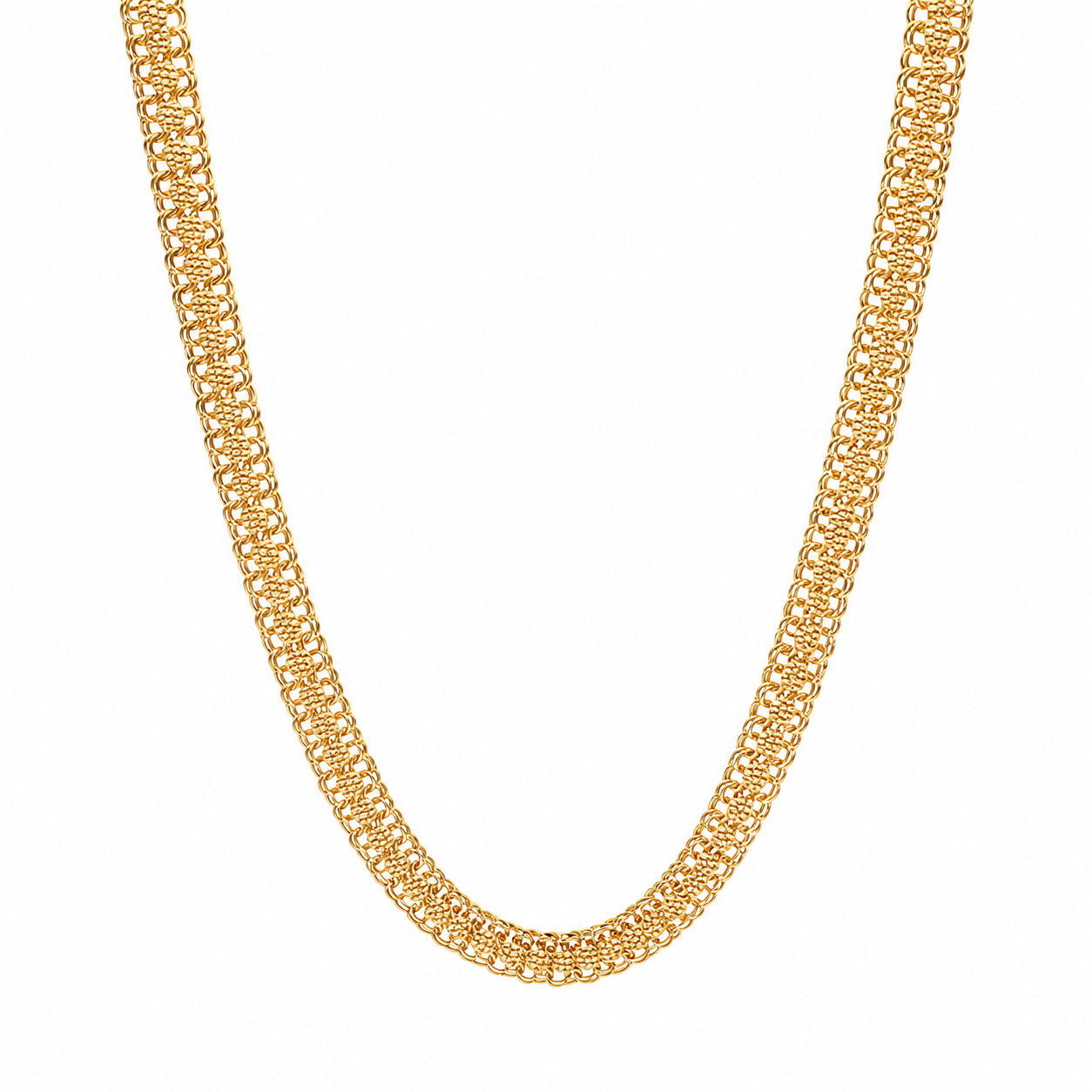 Gargantilha em Ouro 19kl com Caramujos (43.5cm)