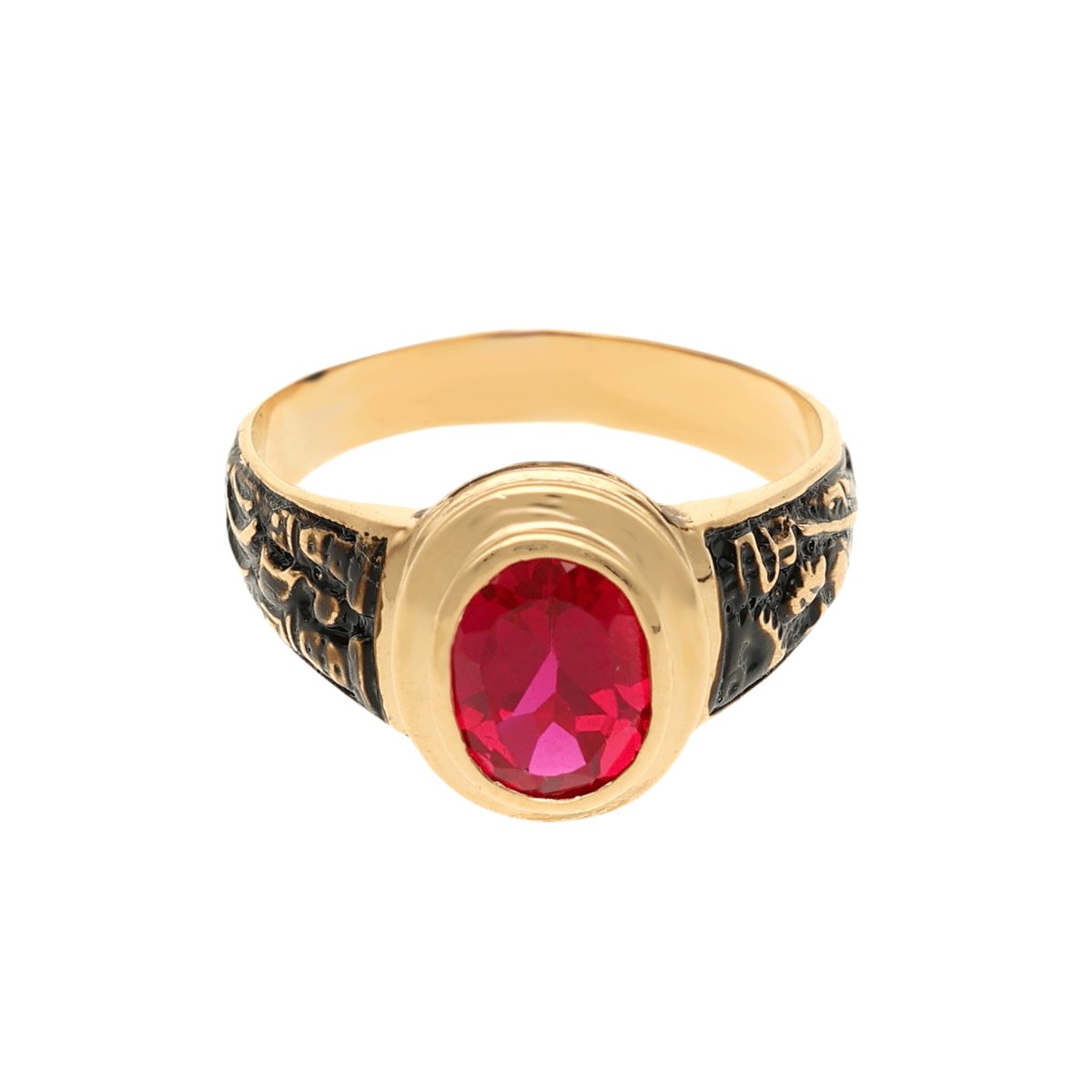 Anel de Curso em Ouro 19kl com Rubi - Faculdade Direito Lisboa (T16) - Loja do Ouro