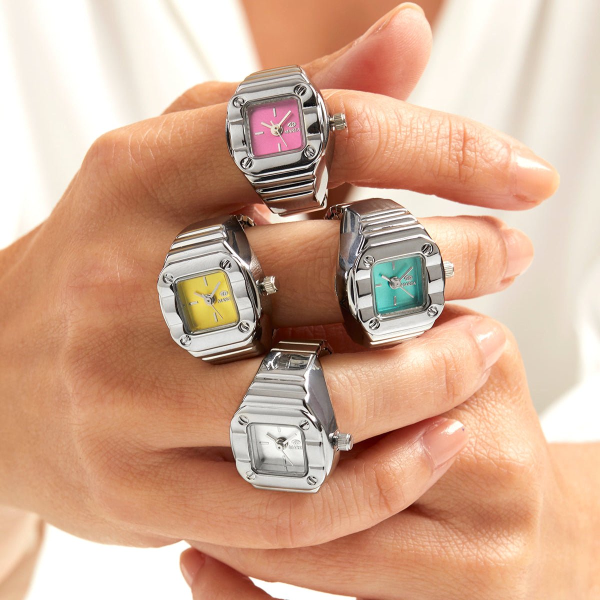 Anel Relógio Tempoa Dourado - Loja do Ouro