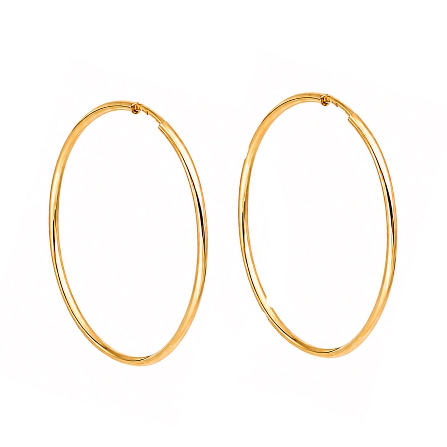Argolas Finas em Ouro 19kl (3.5cm) - Loja do Ouro