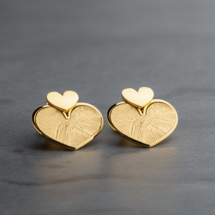 Brincos Alma Lusitana I em Prata Dourada (3.4cm) - Loja do Ouro