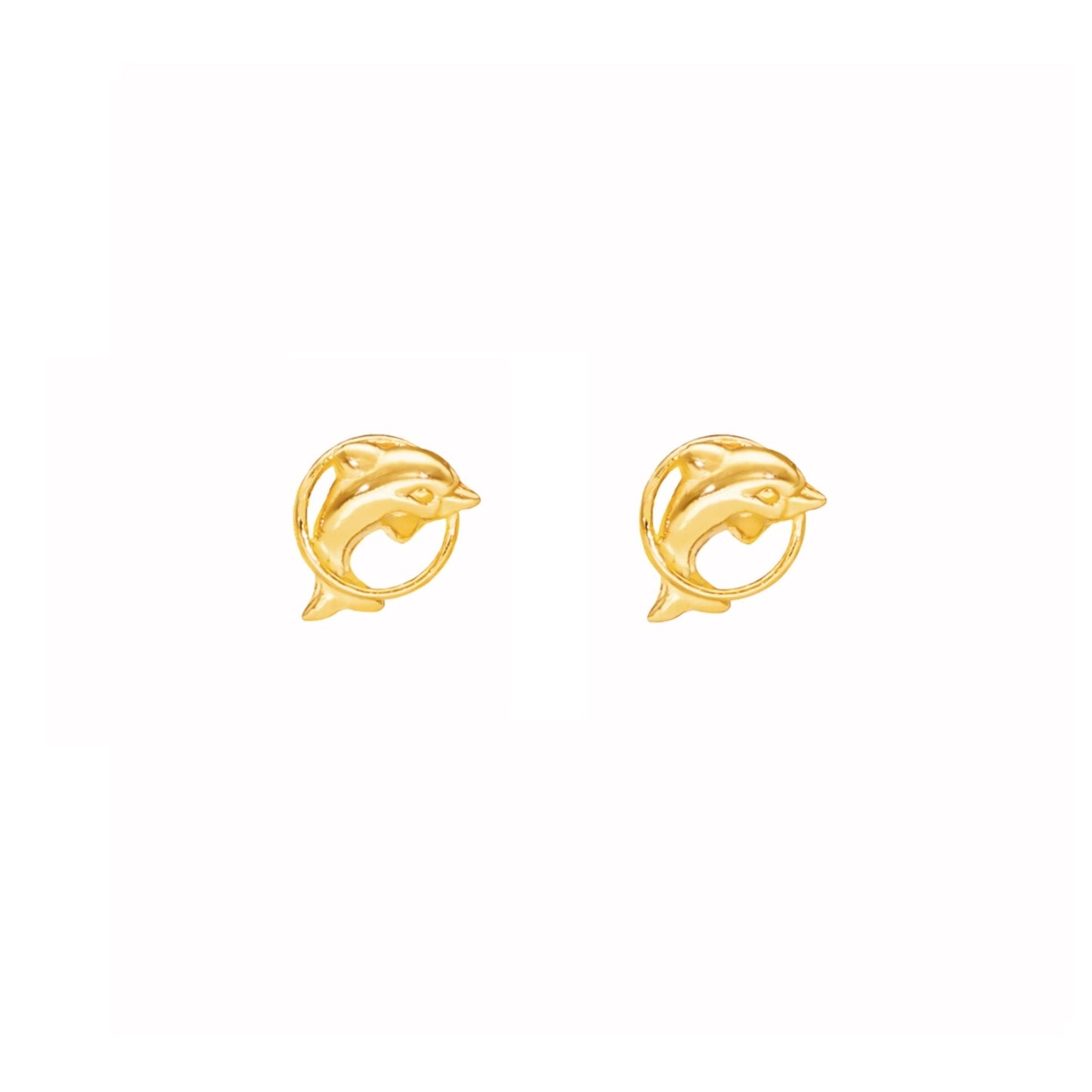 Brincos Golfinhos em Ouro 19kl - Loja do Ouro