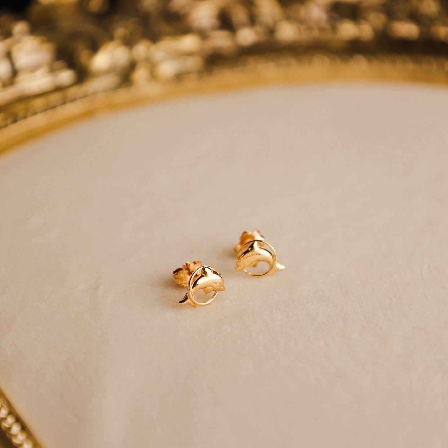 Brincos Golfinhos em Ouro 19kl - Loja do Ouro