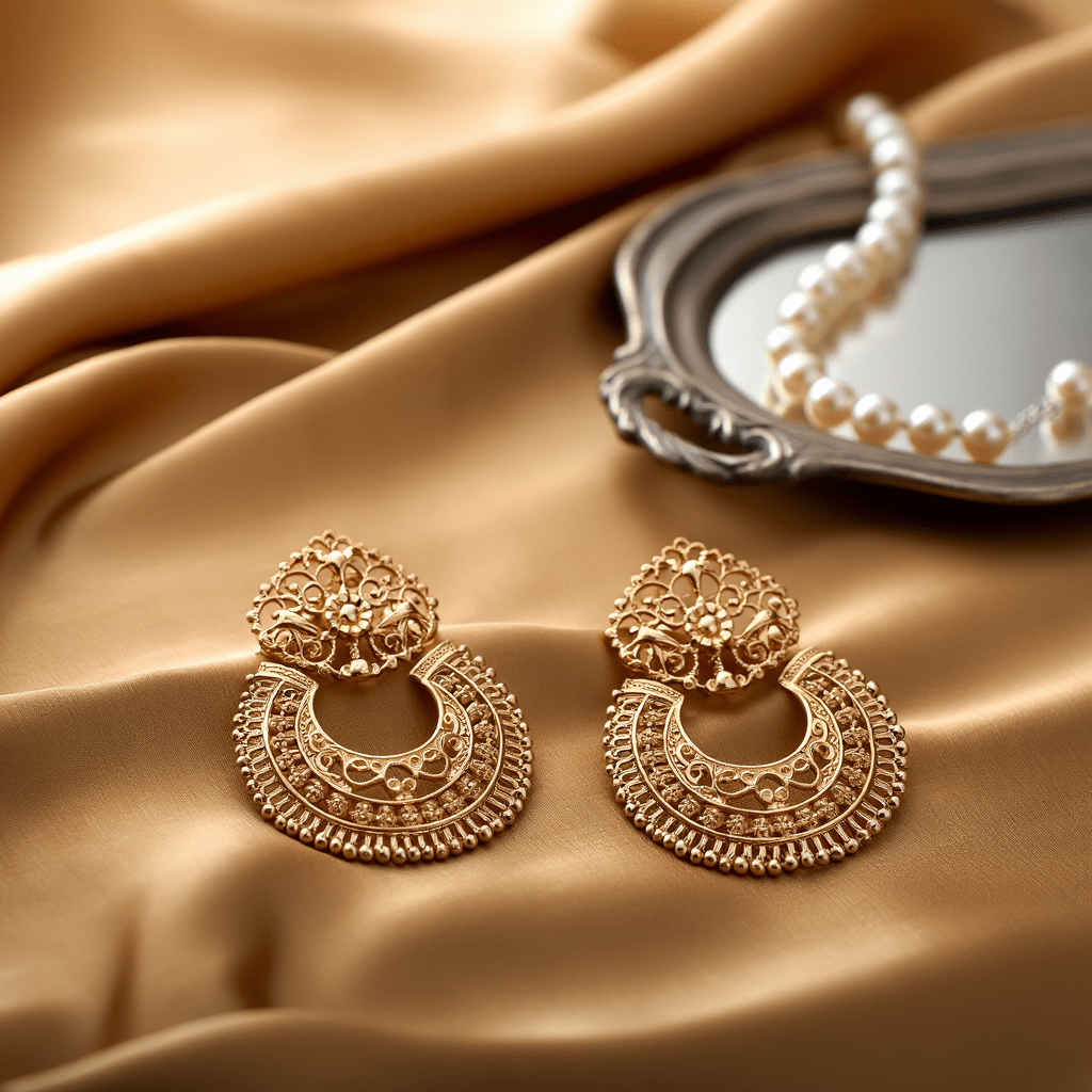 Brincos Juno em Prata Dourada - Loja do Ouro