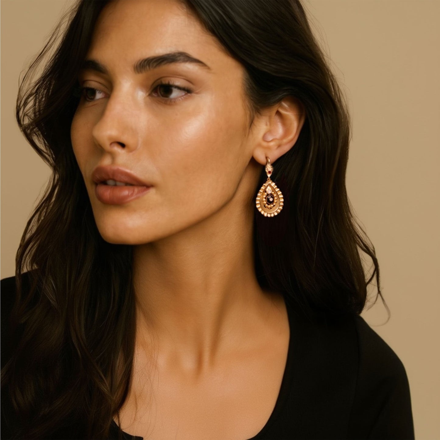 Brincos Marquesa em Ouro de 19kl - Loja do Ouro