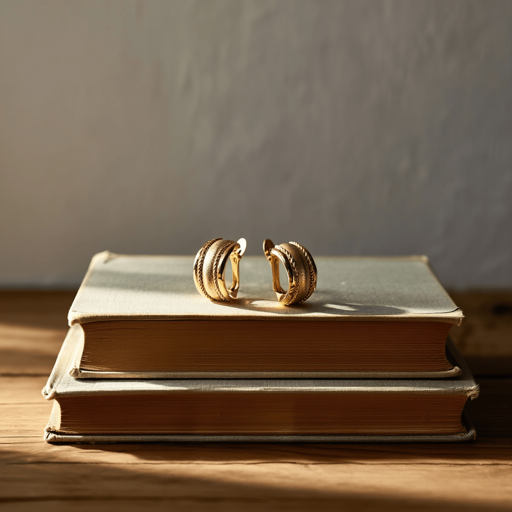 Brincos Meia Argola Clássica em Ouro 19kl (1.4cm) - Loja do Ouro