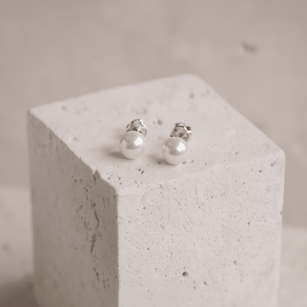 Brincos Pérola em Prata - Loja do Ouro