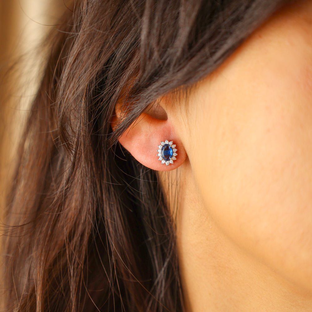 Conjunto Fio e Brincos Lady Di em Prata (43cm) - Loja do Ouro