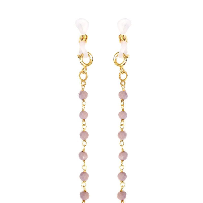 Corrente Glamour com Contas Nude - Loja do Ouro