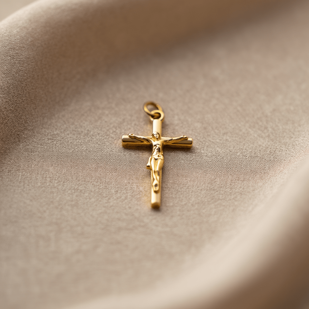 Crucifixo em Ouro 19kl (2cm) - Loja do Ouro