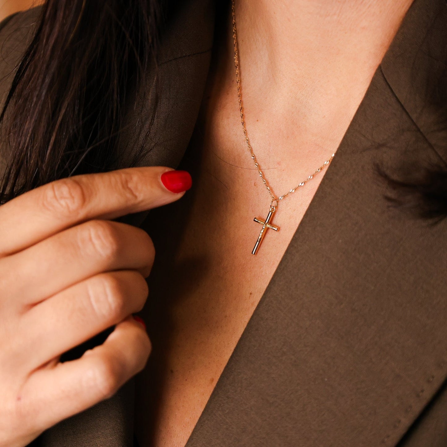 Crucifixo em Ouro 19kl (2cm) - Loja do Ouro