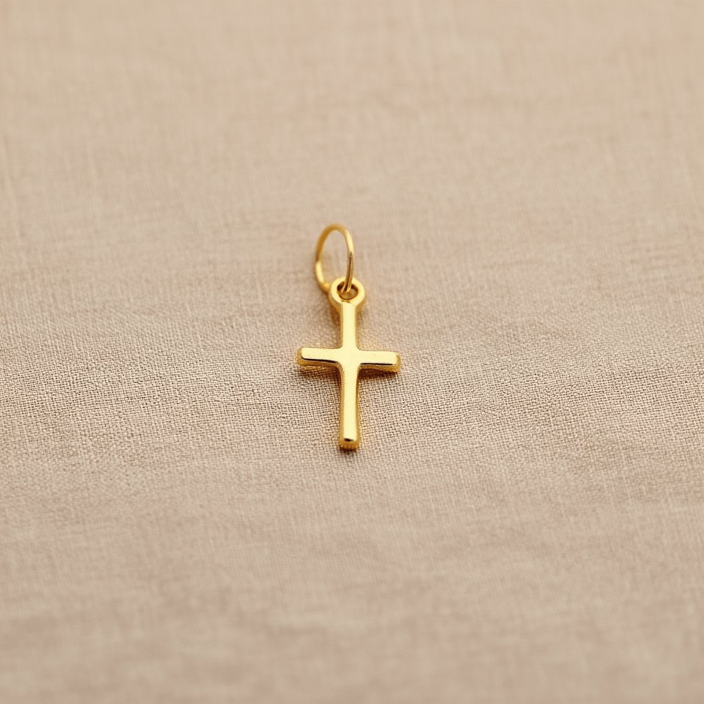 Cruz Pequena em Ouro 19kl (1.1cm) - Loja do Ouro