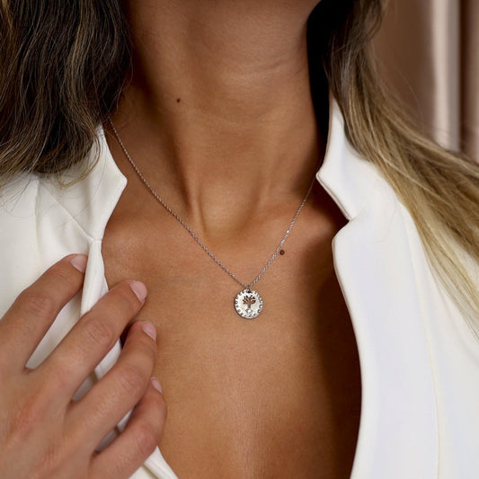 Fio em Prata com Árvore e Zircónia - Loja do Ouro