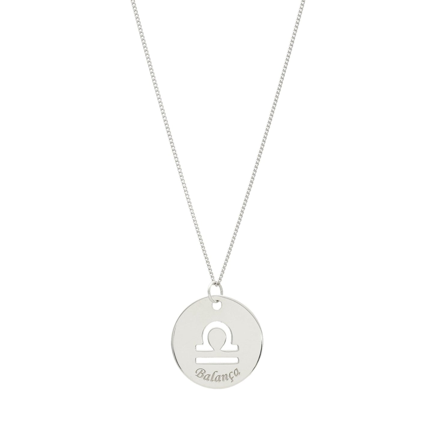 Fio em Prata com Medalha Signo - Loja do Ouro