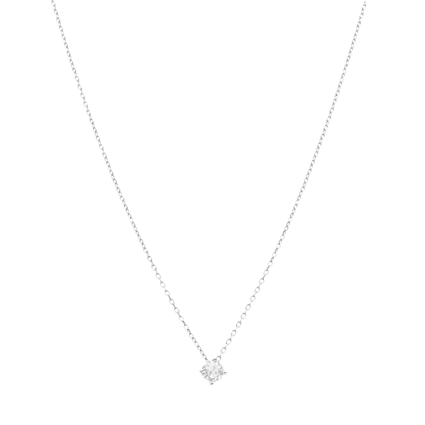 Fio em Prata com Ponto de Luz - Zircónia - Loja do Ouro