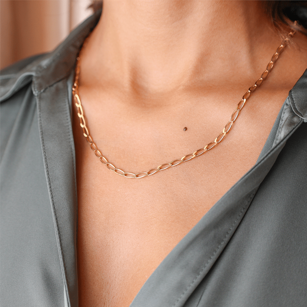 Fio Malha 1x1 em Ouro (61cm) - Loja do Ouro