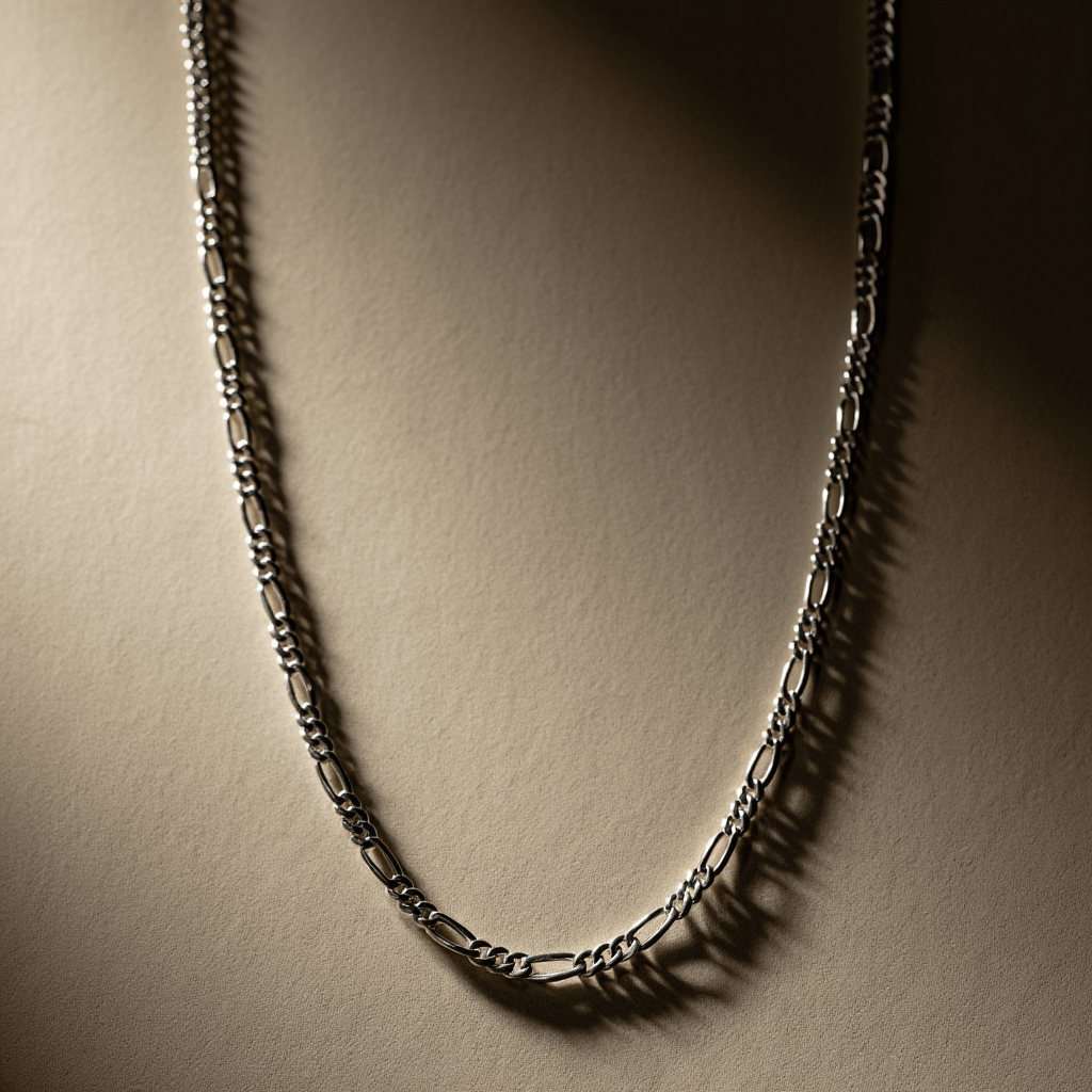 Fio Malha 3x1 em Prata (60cm) - Loja do Ouro