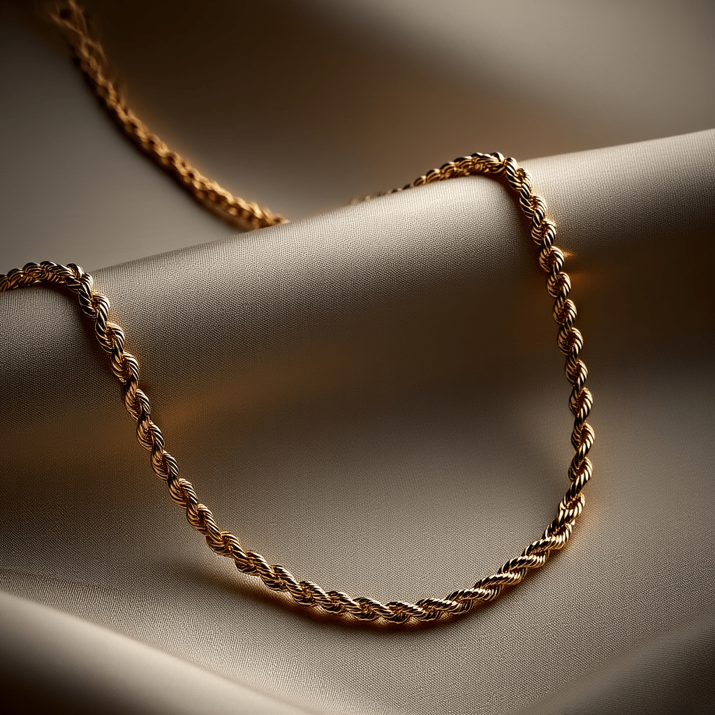 Fio Malha Corda em Ouro 19kl (63cm) - Loja do Ouro