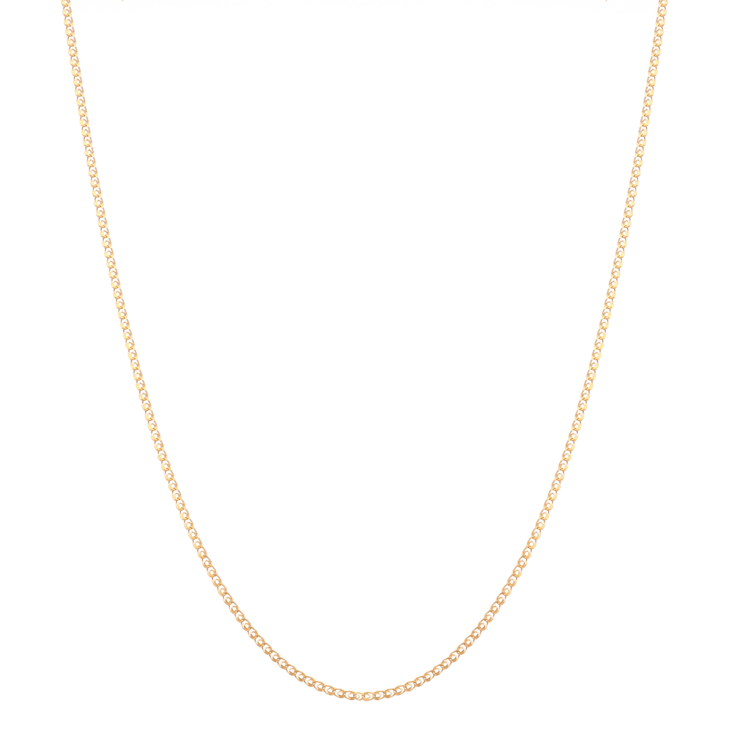 Fio Malha Elos Love em Ouro 19kl (43cm) - Loja do Ouro