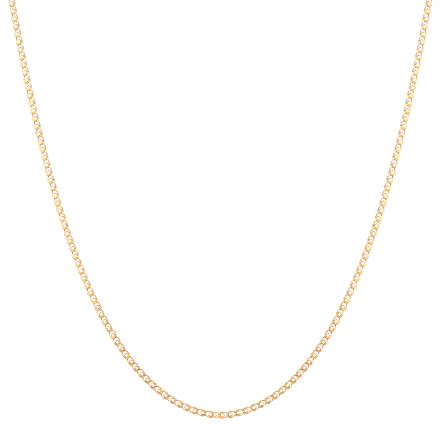 Fio Malha Elos Love em Ouro 19kl (43cm) - Loja do Ouro