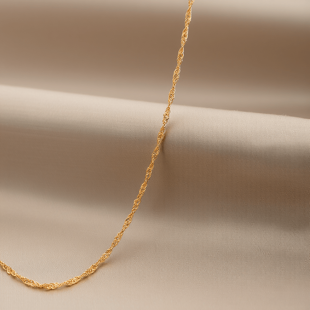 Fio Malha Singapura em Ouro 19kl (43.5cm) - Loja do Ouro