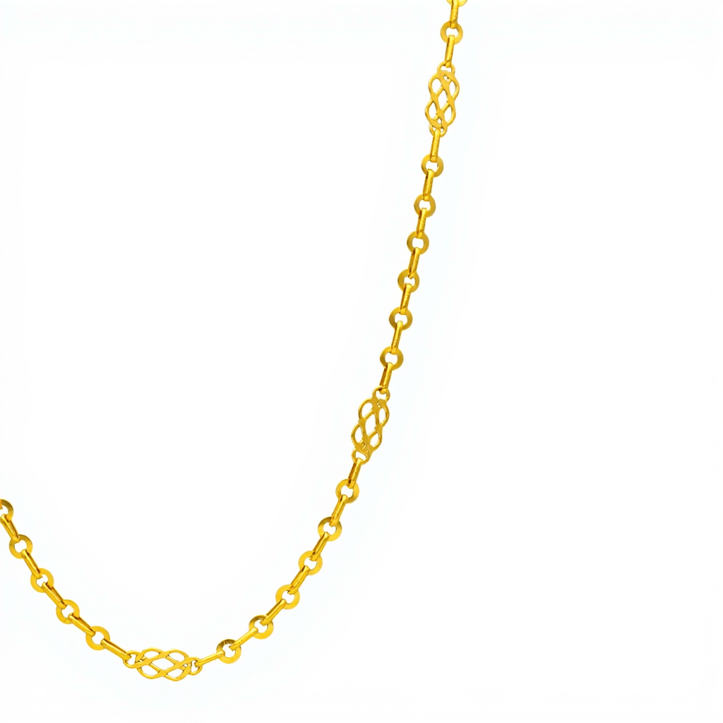 Fio Malha Trancelim em Ouro 19kl (43.5cm) - Loja do Ouro