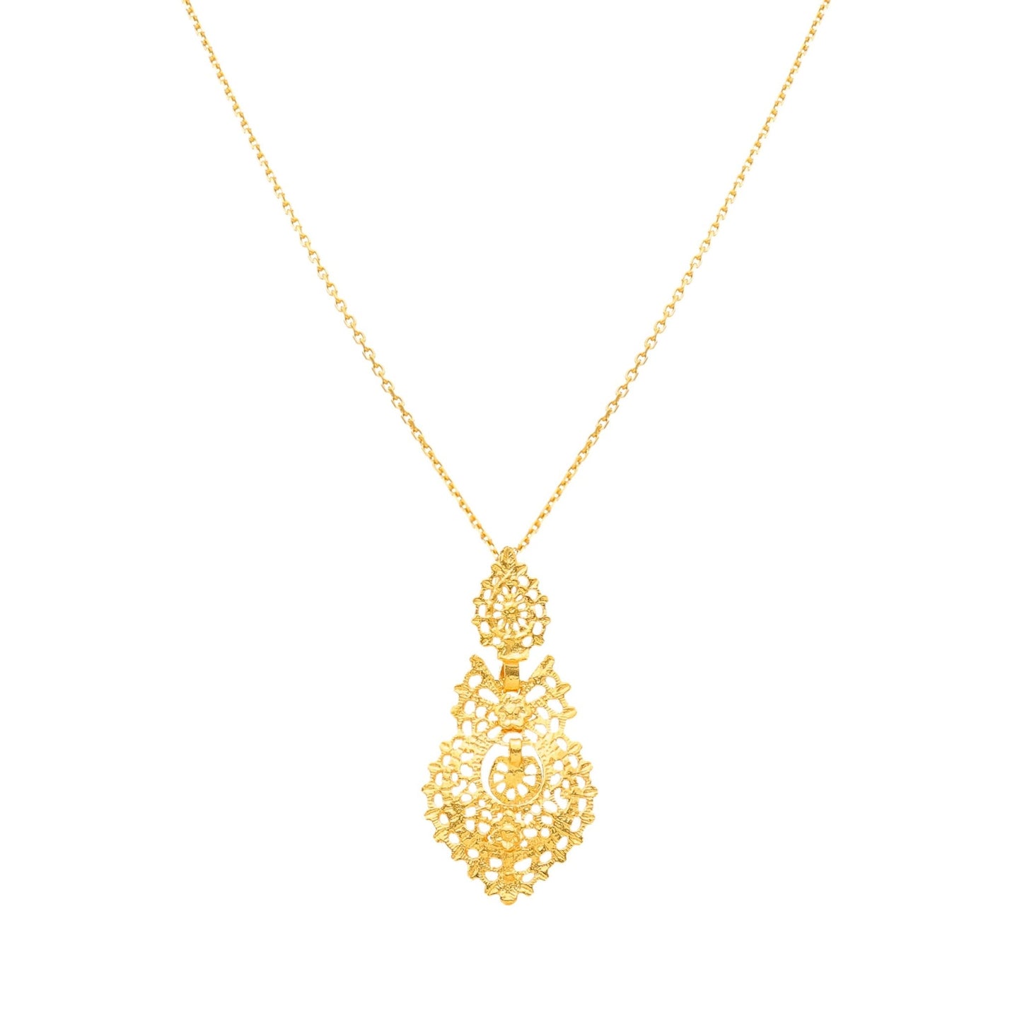 Fio Rainha em Prata Dourada - Loja do Ouro