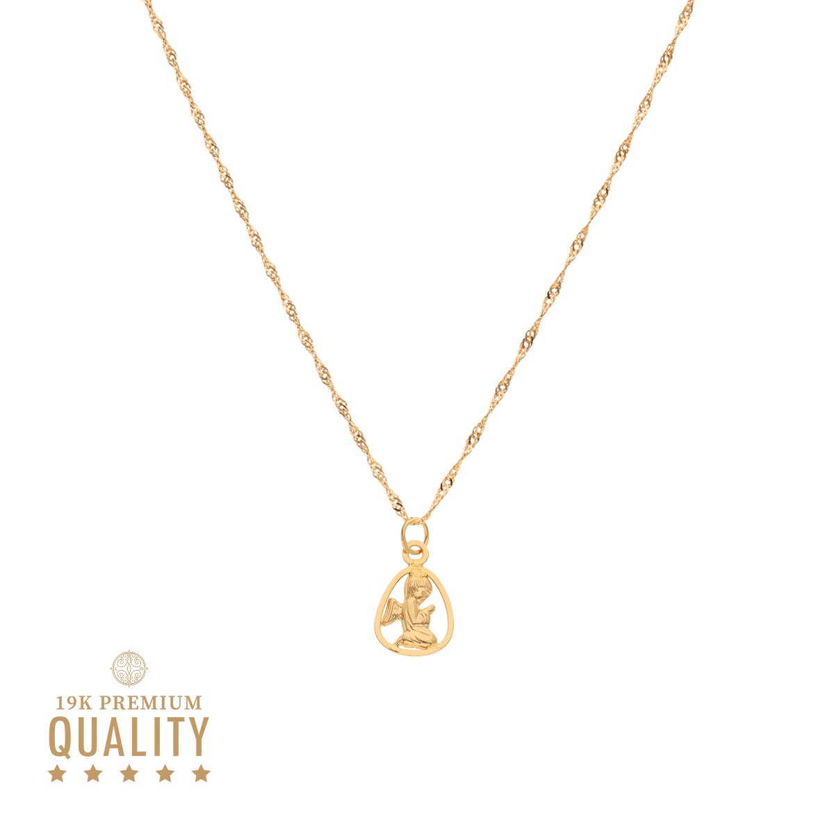 Medalha Anjo da Guarda em Ouro 19kl (1.2cm) - Loja do Ouro