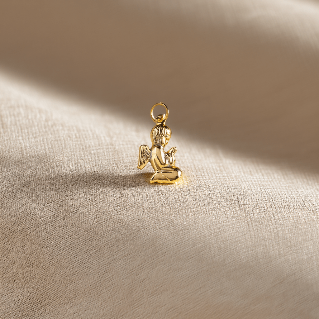 Medalha Anjo da Guarda em Ouro de 19kl (1.3cm) - Loja do Ouro