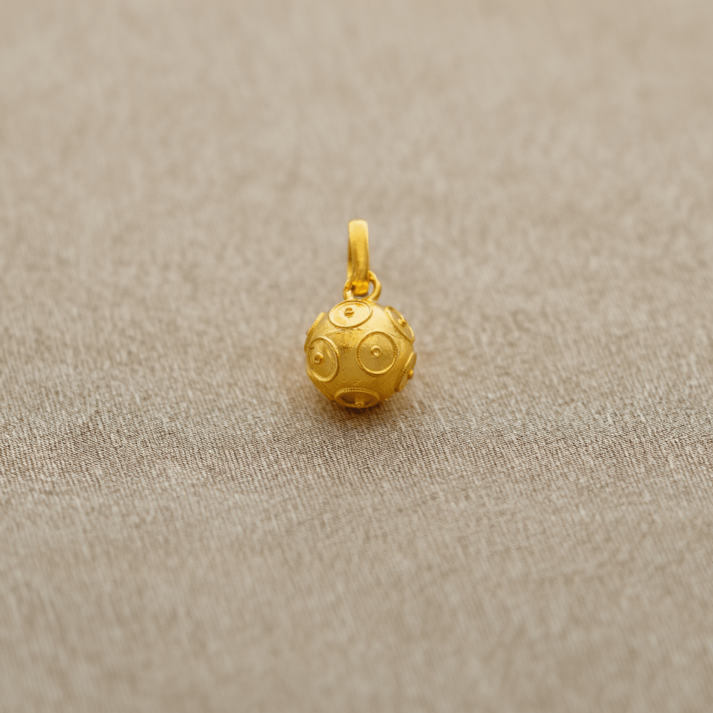 Medalha Bola de Viana Ouro 19kl (1cm) - Loja do Ouro