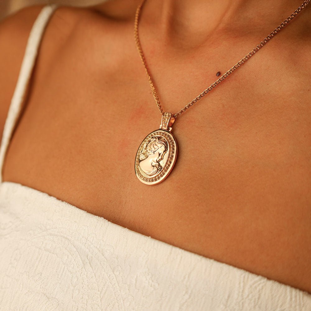 Medalha Camafeu em Ouro 19kl (2.9cm) - Loja do Ouro