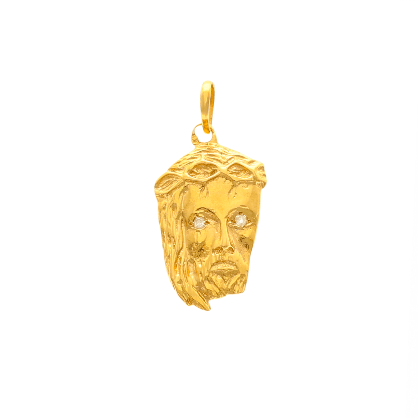 Medalha Cara de Cristo em Ouro 19kl (2.3cm) - Loja do Ouro