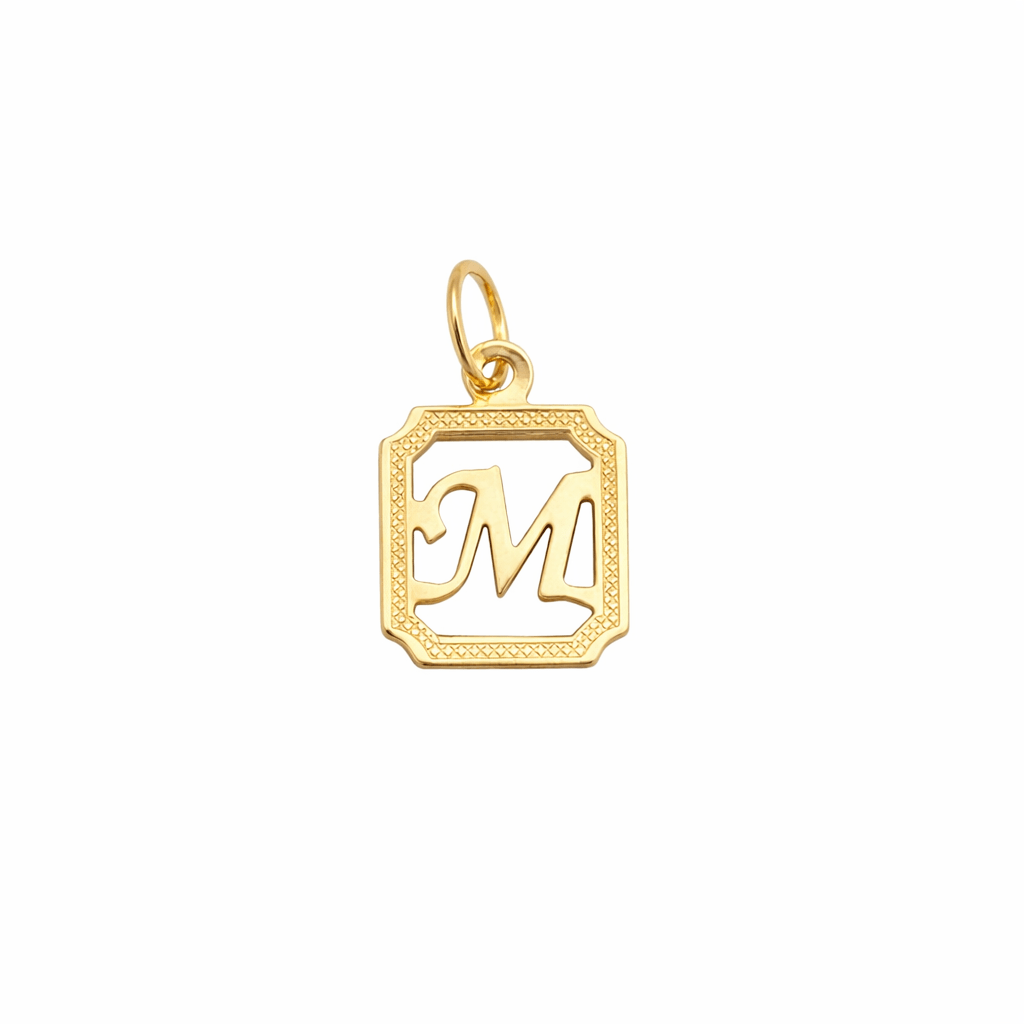 Medalha com Letra “M” em Ouro 19K - Loja do Ouro