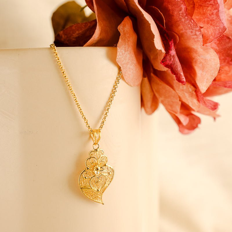 Medalha Coração de Viana em Ouro 19kl (3.27cm) - Loja do Ouro