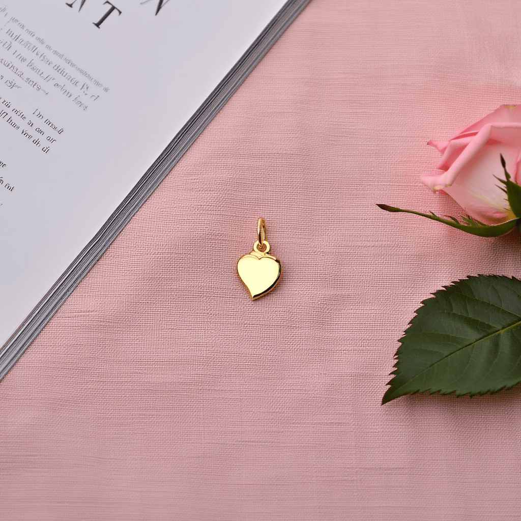 Medalha Coração Pequeno em Ouro 19kl (7mm) - Loja do Ouro