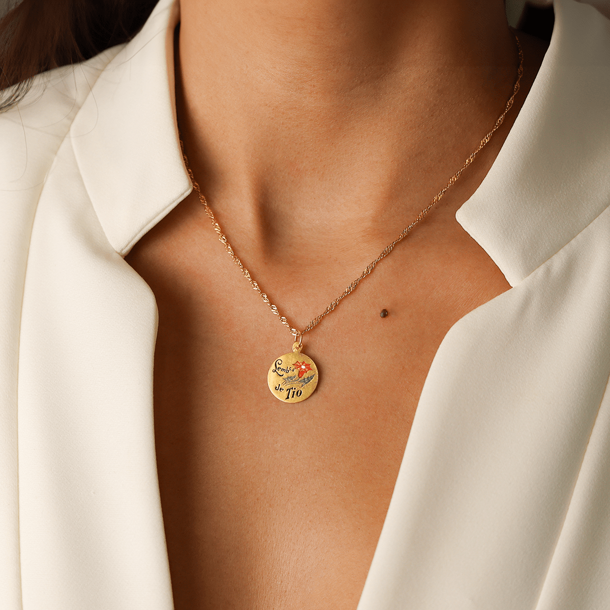 Medalha Lembrança de Tio em Ouro 19kl (1.5cm) - Loja do Ouro