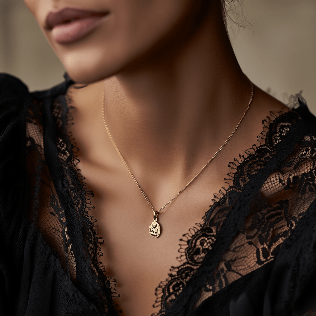 Medalha Oval em Ouro 19kl com Anjo da Guarda em Relevo (1.1cm) - Loja do Ouro