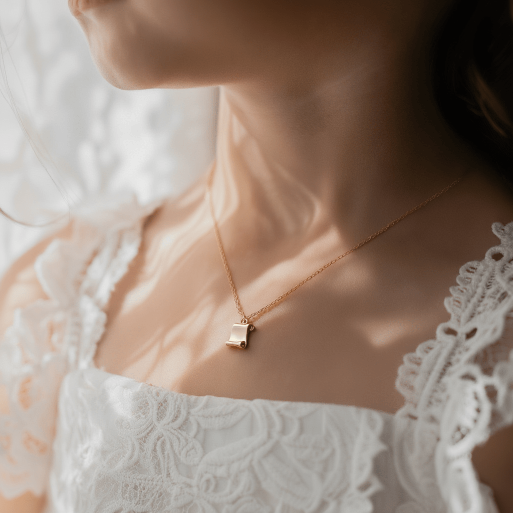 Medalha Papiro em Ouro 19kl - ideal para gravar (1.2cm) - Loja do Ouro