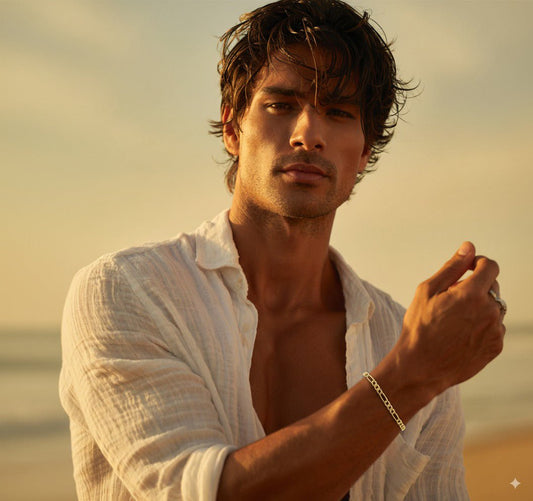 Pulseira 3x1 em Ouro 19kl para Homem (20cm)