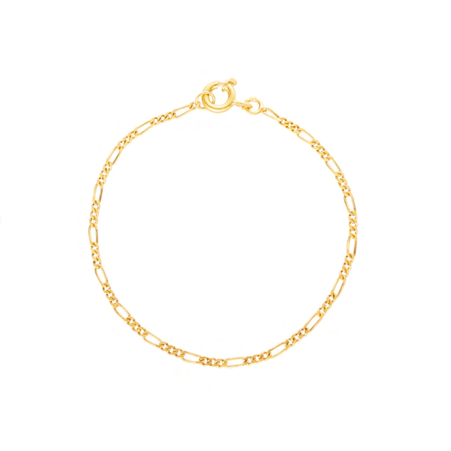 Pulseira Criança Malha 3x1 em Ouro 19kl (14cm) - Loja do Ouro