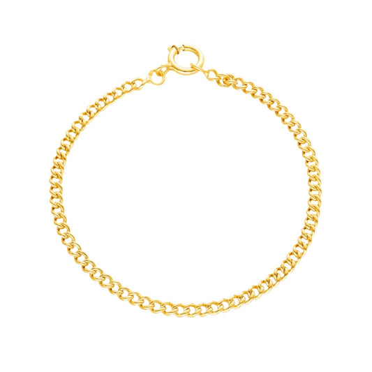 Pulseira de Homem em Ouro 19kl com Malha Barbela (20cm) - Loja do Ouro