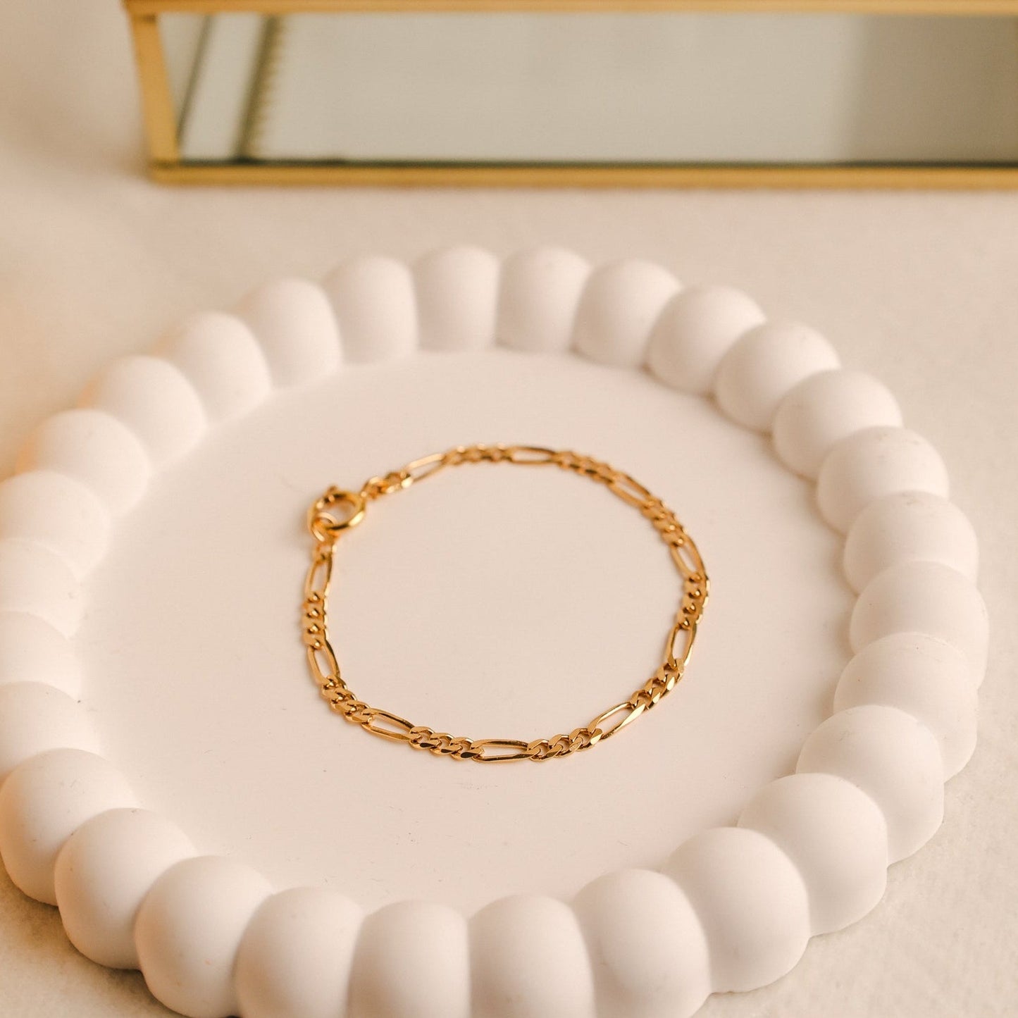 Pulseira Malha 3x1 em Ouro 19kl (15cm) - Loja do Ouro