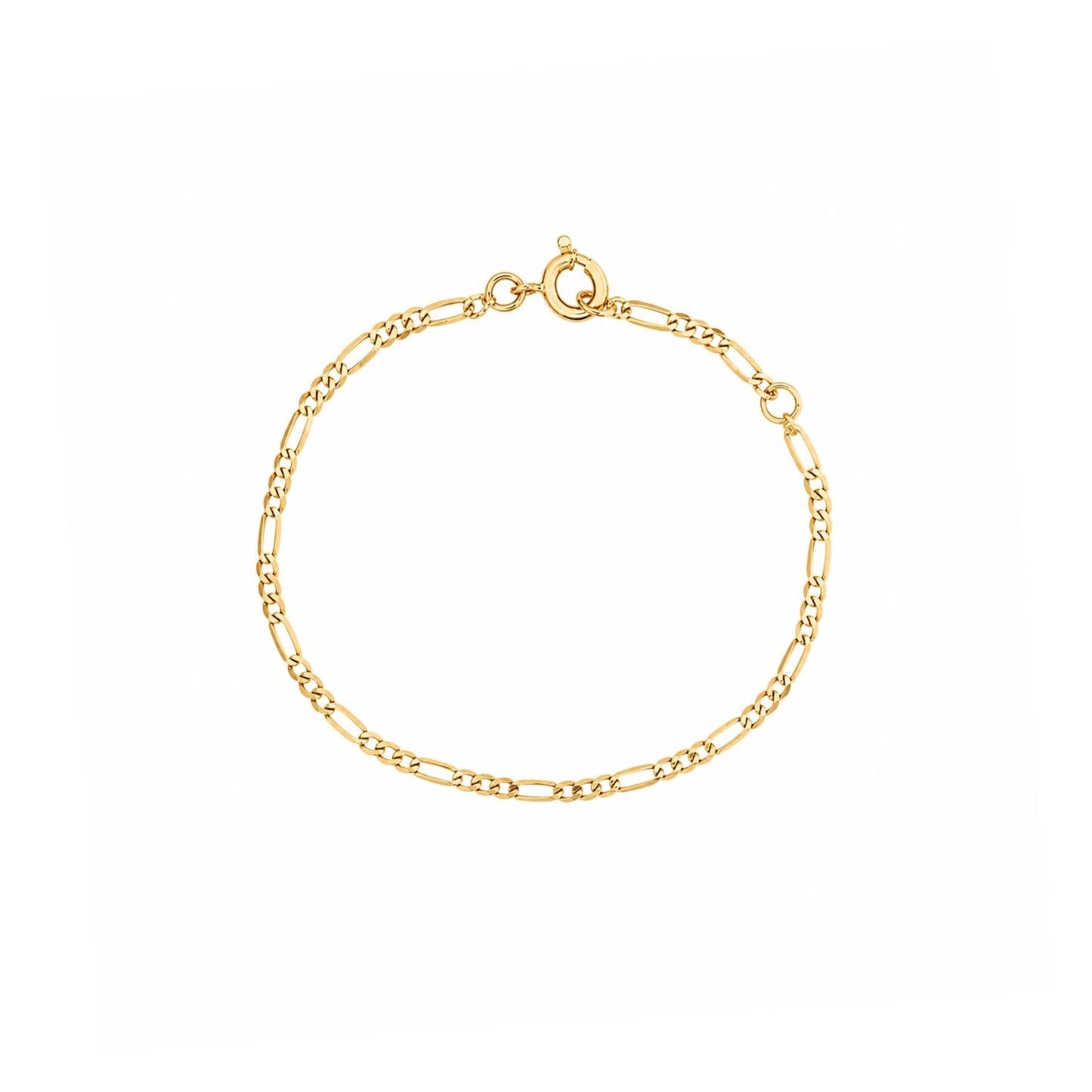 Pulseira Malha 3x1 em Ouro 19kl com Extensão (13.5cm) - Loja do Ouro