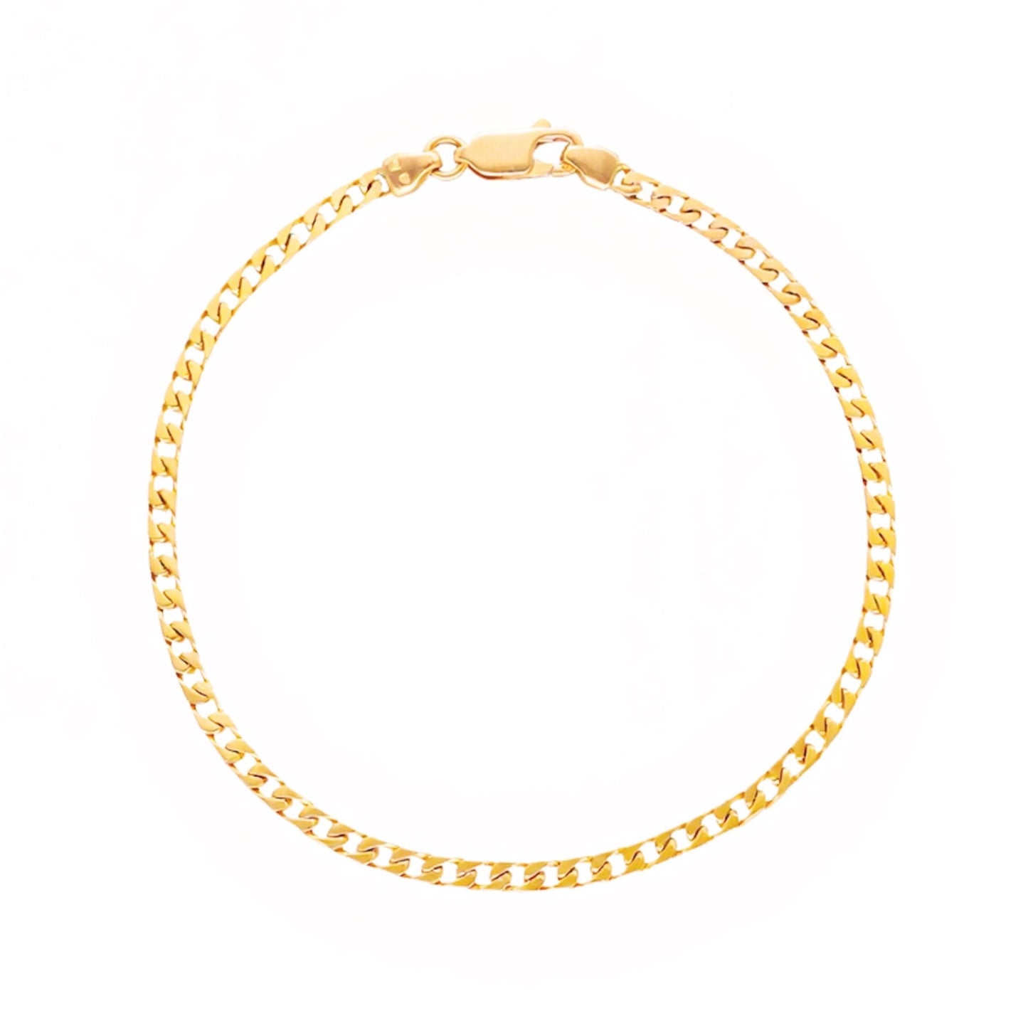 Pulseira Malha Cubana em Ouro 19kl (18.5cm) - Loja do Ouro
